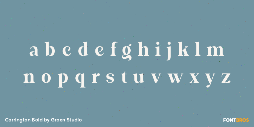 Carrington Bold Font Poster #3