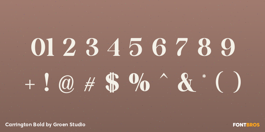 Carrington Bold Font Poster #4