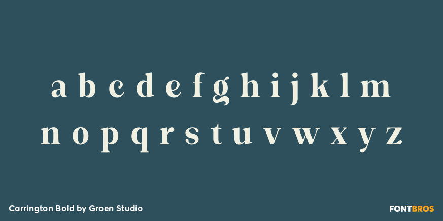 Carrington Bold Font Poster #3