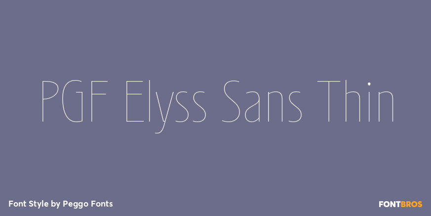 PGF Elyss Sans Thin Poster