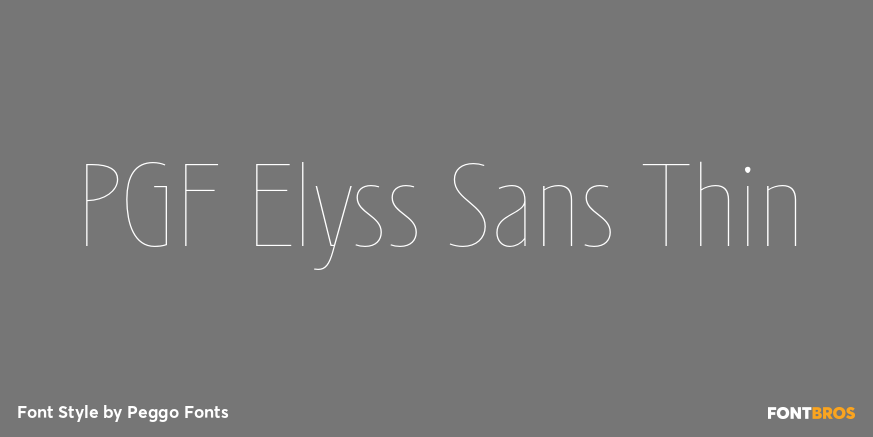 PGF Elyss Sans Thin Poster