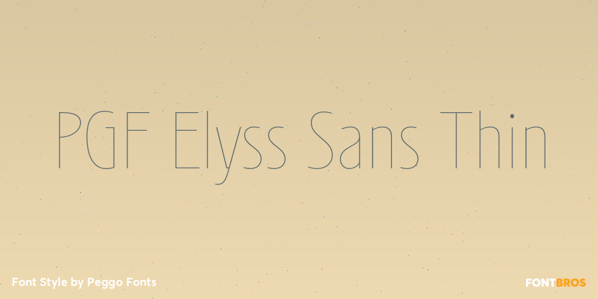 PGF Elyss Sans Thin Poster
