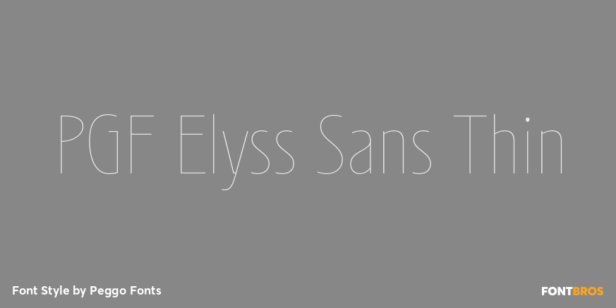 PGF Elyss Sans Thin Poster