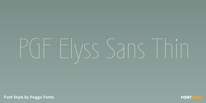 PGF Elyss Sans Thin Poster