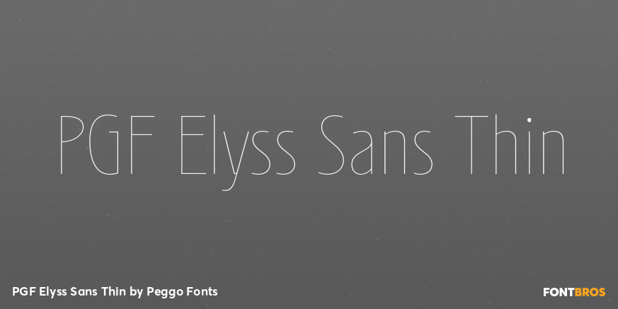 PGF Elyss Sans Thin Poster