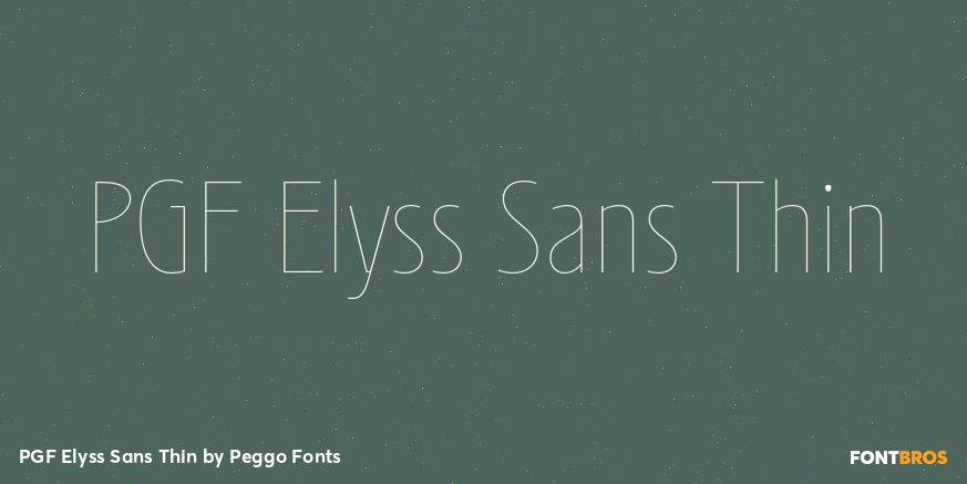 PGF Elyss Sans Thin Poster