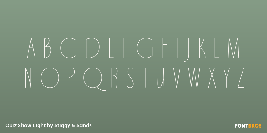 Quiz Show Light Font Poster #2