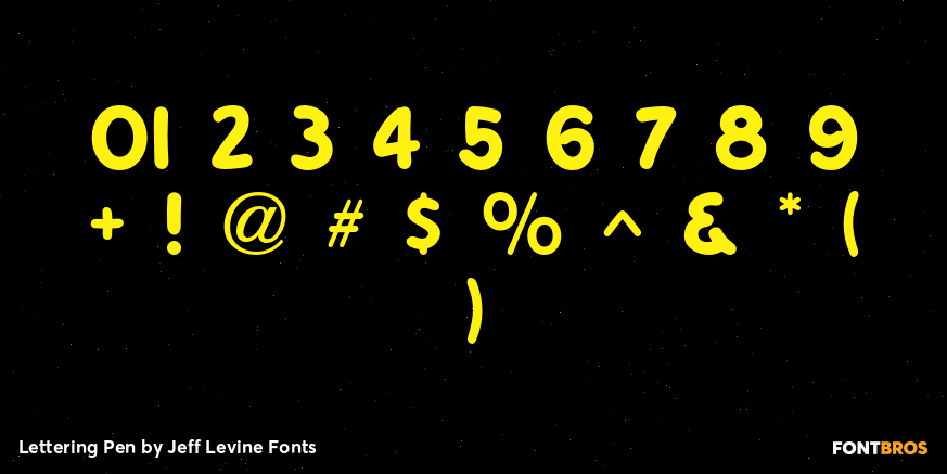 Lettering Pen Font Poster #4