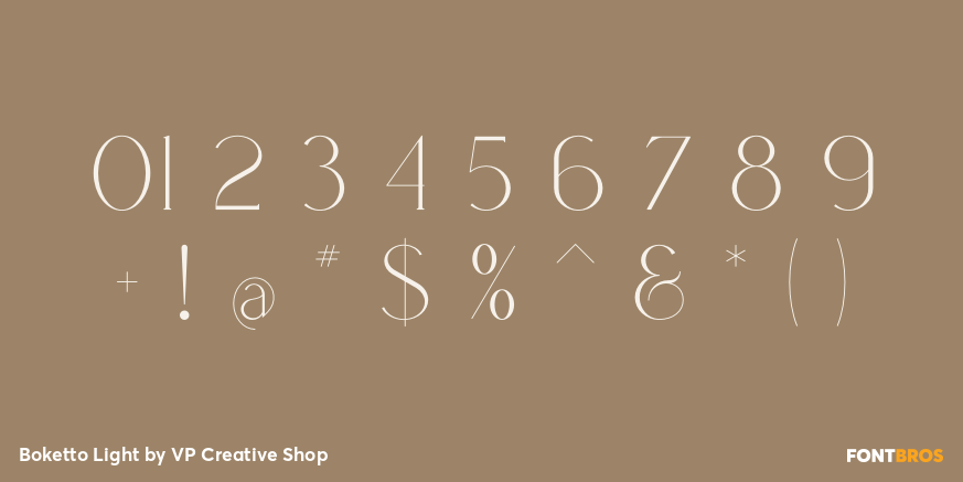 Boketto Light Font Poster #4