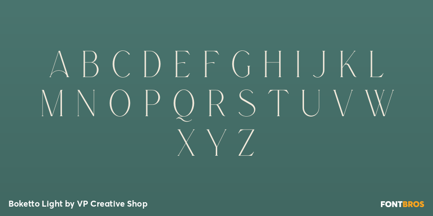 Boketto Light Font Poster #2
