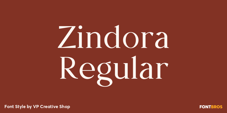 Zindora Regular Poster