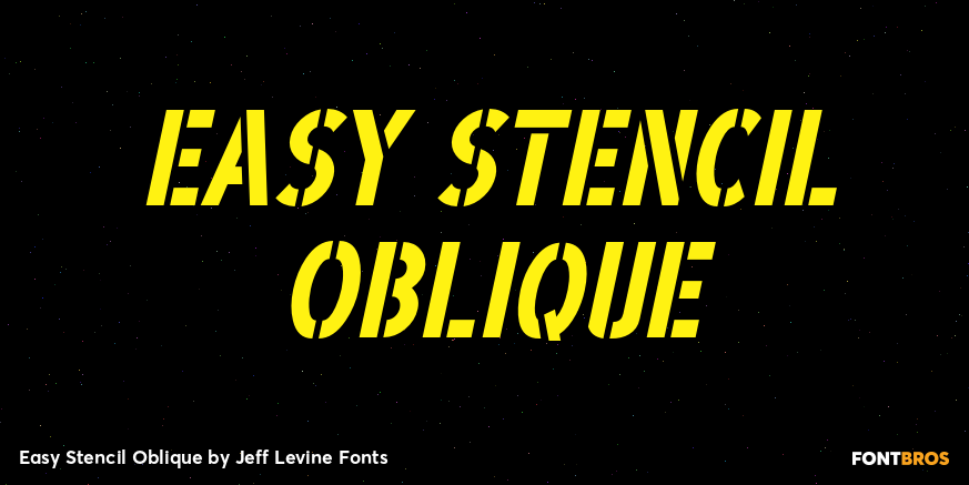 Easy Stencil Oblique Poster