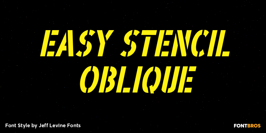 Easy Stencil Oblique Poster