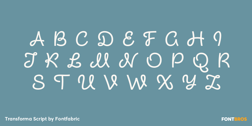 Transforma Script Font Poster #2