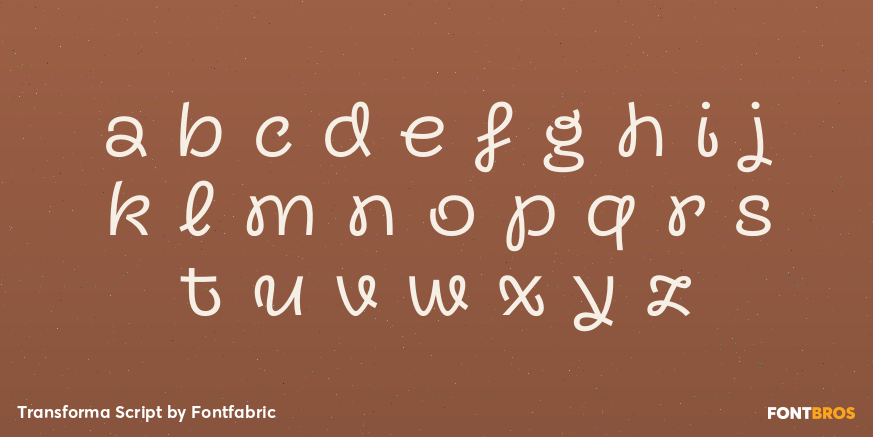 Transforma Script Font Poster #1
