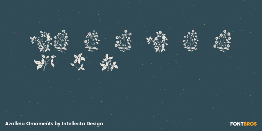 Azalleia Ornaments Font Poster #1