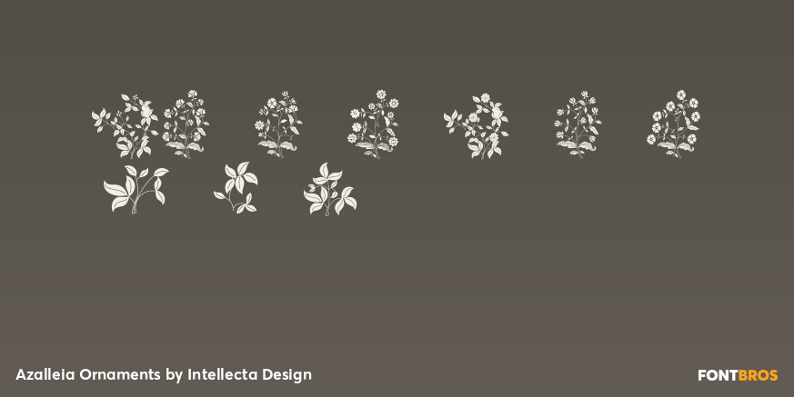 Azalleia Ornaments Font Poster #4