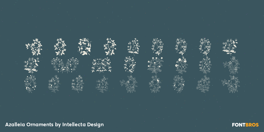 Azalleia Ornaments Font Poster #1