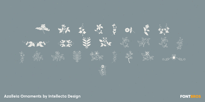 Azalleia Ornaments Font Poster #1