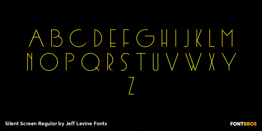 Silent Screen Regular Font Poster #2