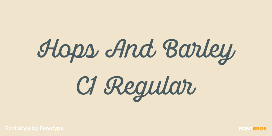 Hops And Barley C1 Regular Poster