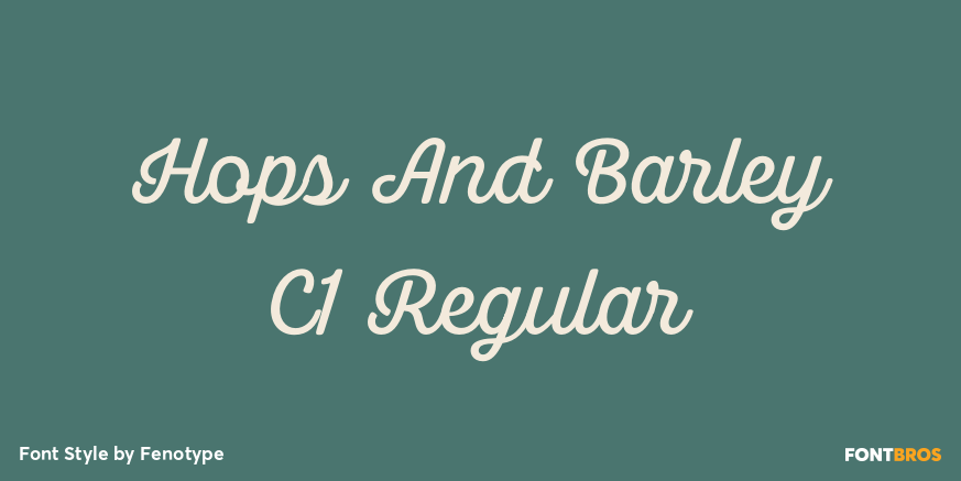 Hops And Barley C1 Regular Poster