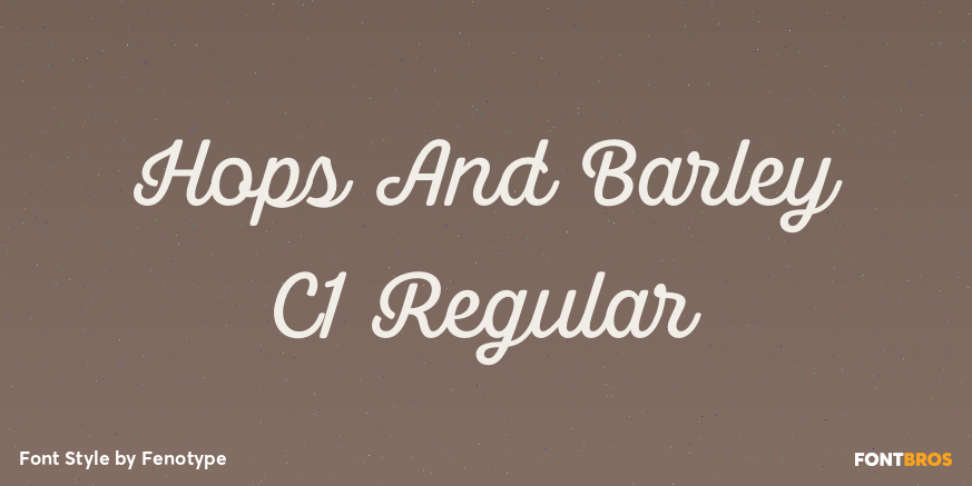 Hops And Barley C1 Regular Poster