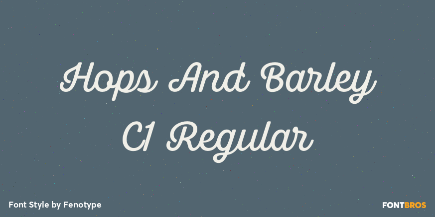 Hops And Barley C1 Regular Poster