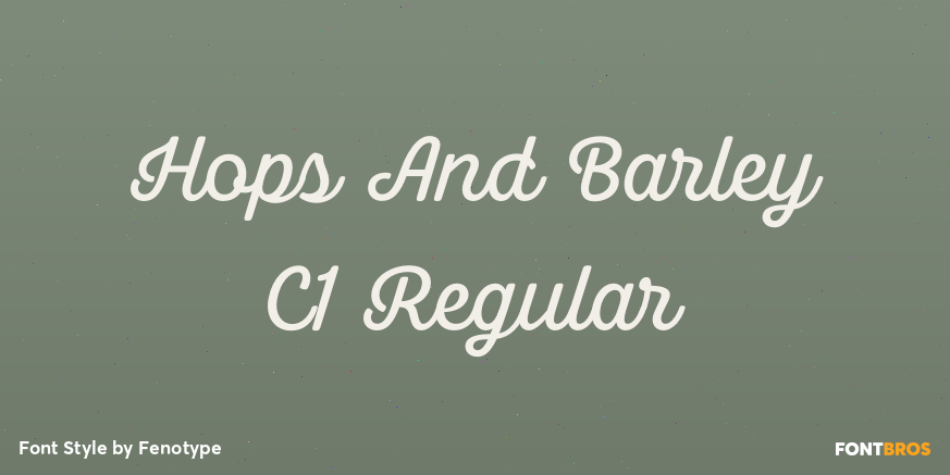 Hops And Barley C1 Regular Poster