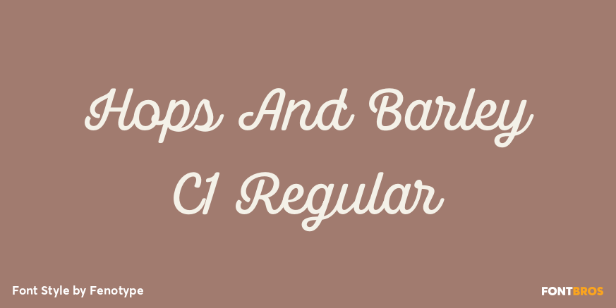 Hops And Barley C1 Regular Poster