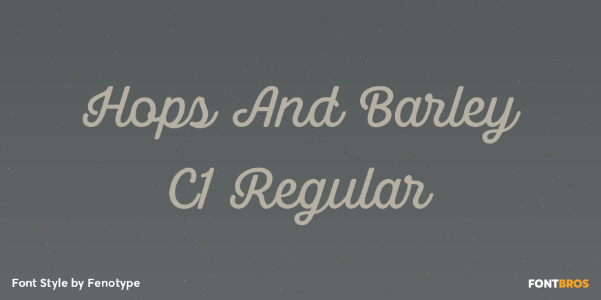 Hops And Barley C1 Regular Poster