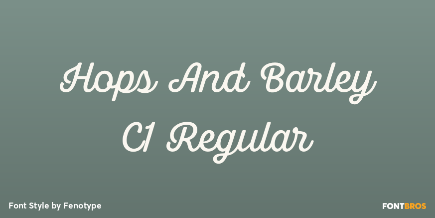 Hops And Barley C1 Regular Poster