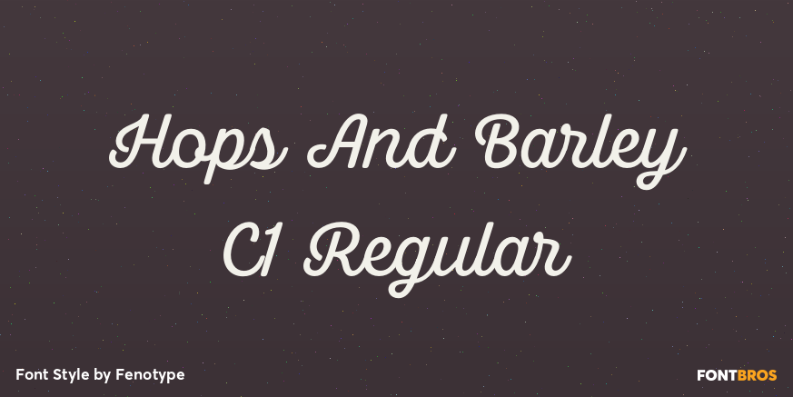 Hops And Barley C1 Regular Poster