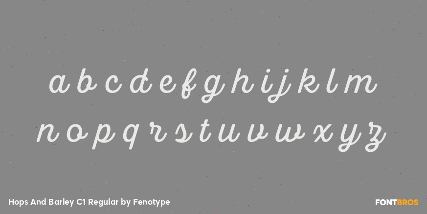 Hops And Barley C1 Regular Font Poster #3