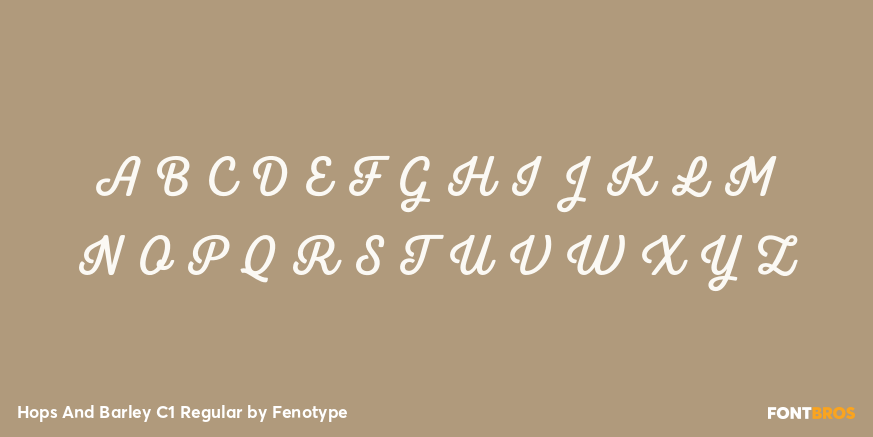 Hops And Barley C1 Regular Font Poster #1