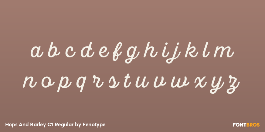 Hops And Barley C1 Regular Font Poster #1