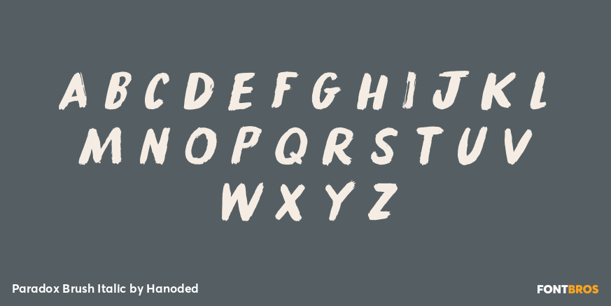 Paradox Brush Italic Font Poster #2