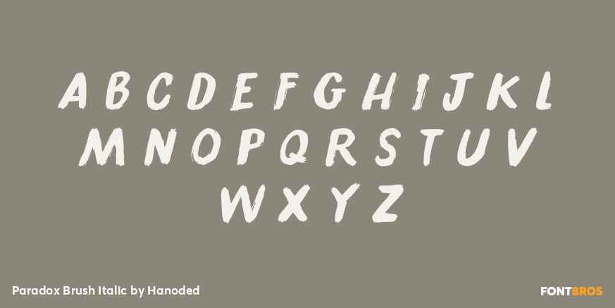 Paradox Brush Italic Font Poster #3
