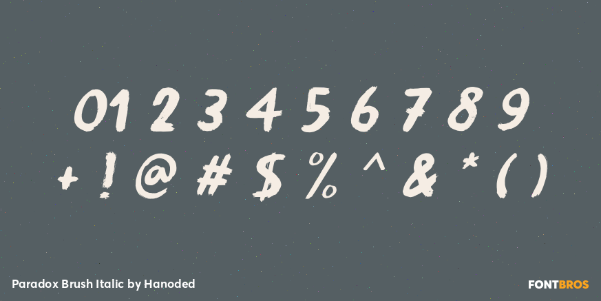 Paradox Brush Italic Font Poster #4