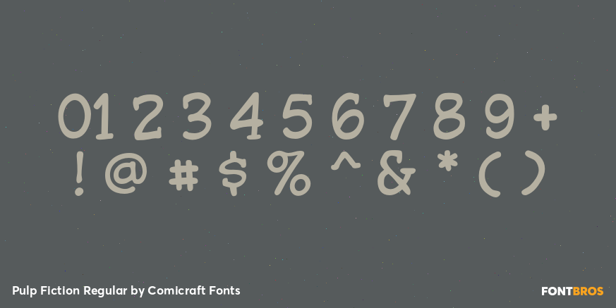 Pulp Fiction Regular Font Poster #4