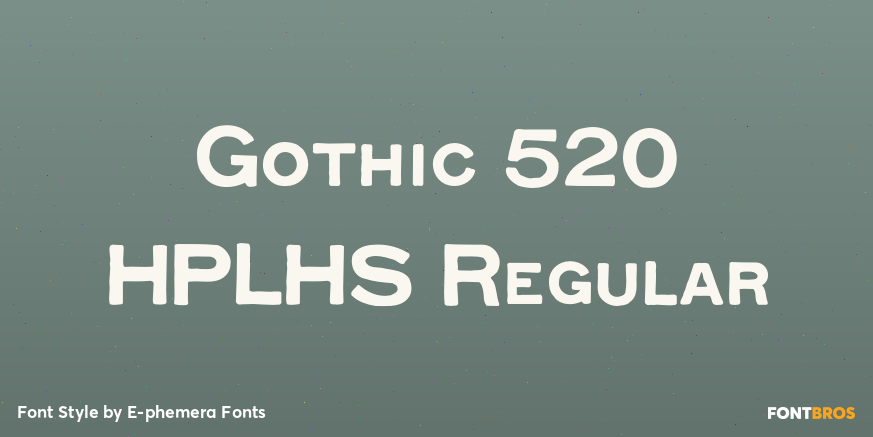 Gothic 520 HPLHS Regular Poster