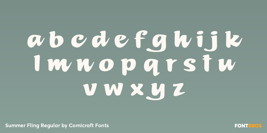 Summer Fling Regular Font Poster #1