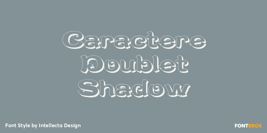 Caractere Doublet Shadow Poster