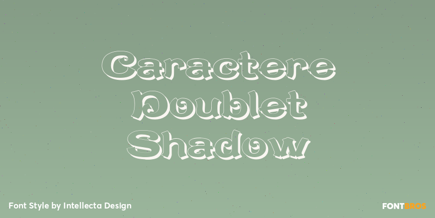 Caractere Doublet Shadow Poster