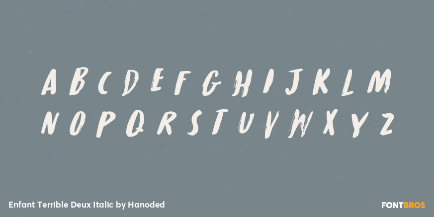 Enfant Terrible Deux Italic Font Poster #2