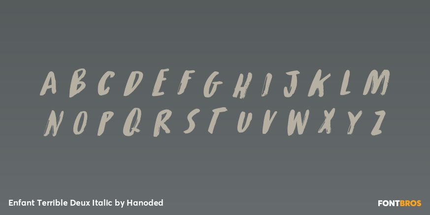 Enfant Terrible Deux Italic Font Poster #3