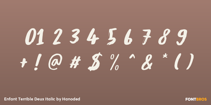 Enfant Terrible Deux Italic Font Poster #4