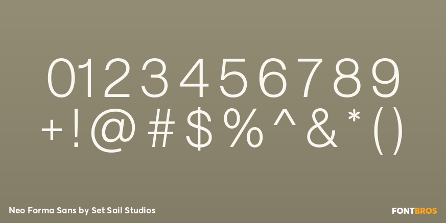Neo Forma Sans Font Poster #1