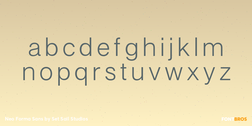 Neo Forma Sans Font Poster #1