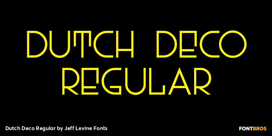 Dutch Deco Regular Font Poster #1
